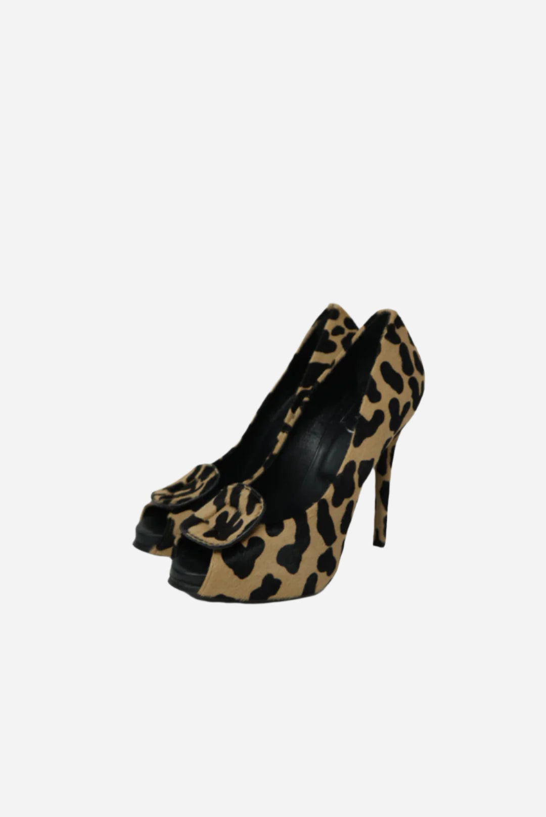 Roger Vivier Pony Hair Leopard Heels