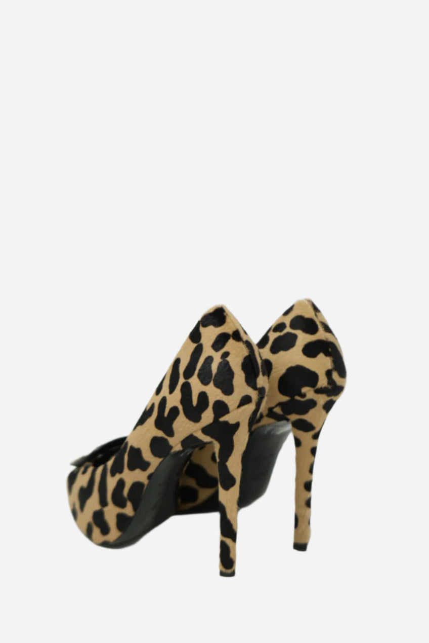 Roger Vivier Pony Hair Leopard Heels Size 37