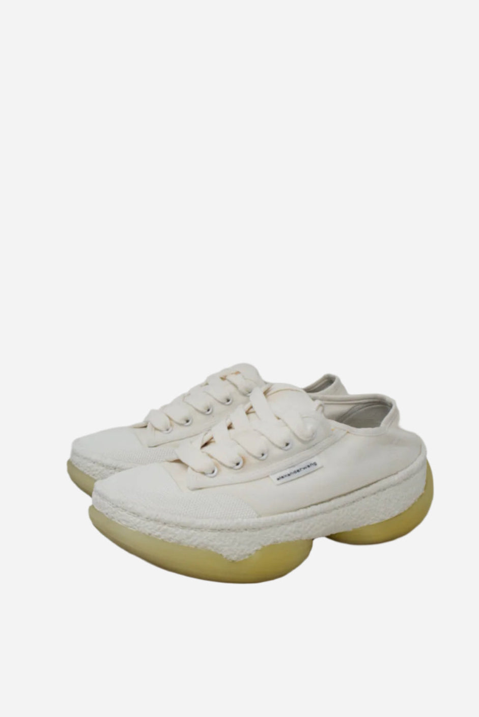 Alexander Wang White Canvas Sneakers Size 37.5