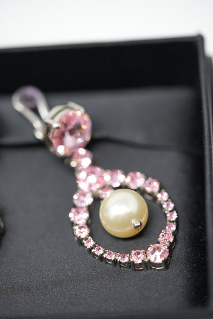 Miu Miu Faux Pearl Drop Ear-clips