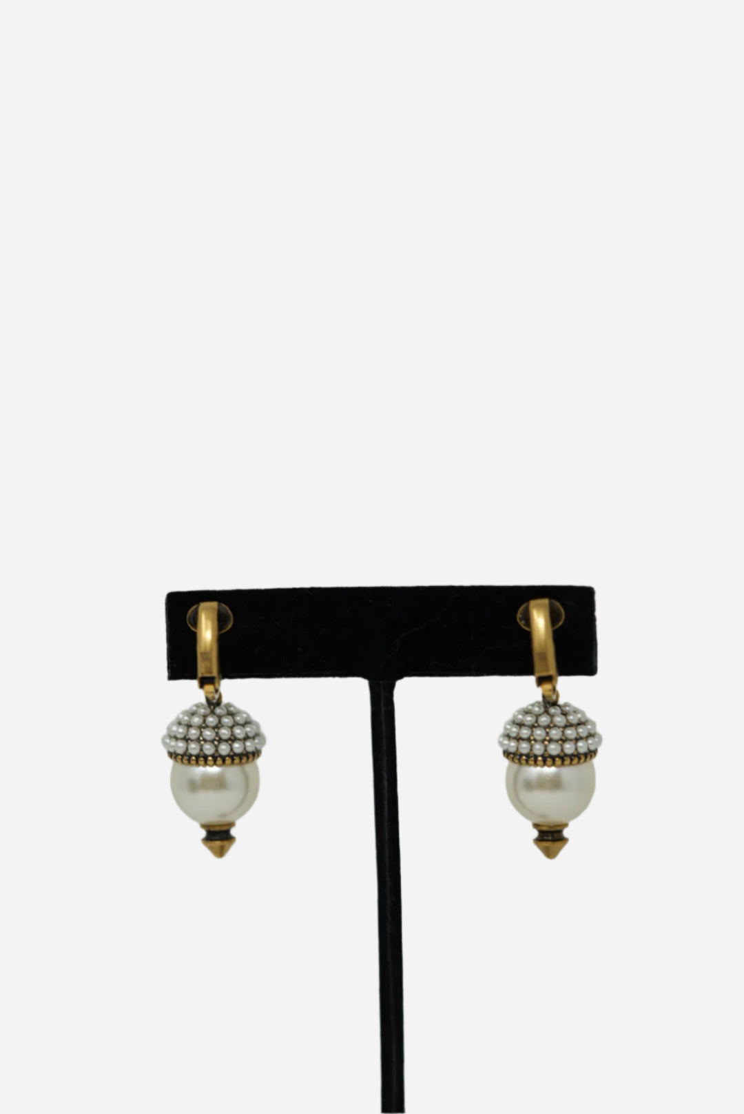 Gucci Faux Pearl Feline Earrings