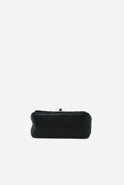 Pre-Owned Chanel Lambskin Mini Square Flap Bag 2016