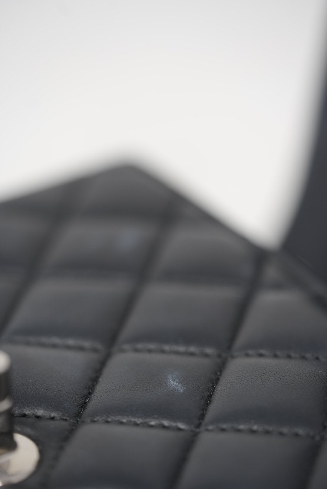 Pre-Owned Chanel Lambskin Mini Square Flap Bag 2016