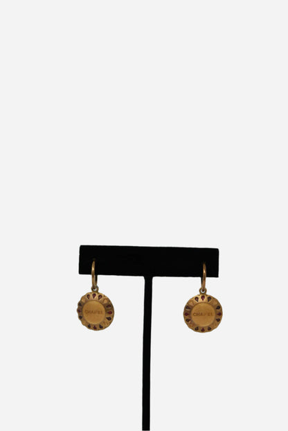Pre-Owned Chanel Round Shaking Earrings 1999