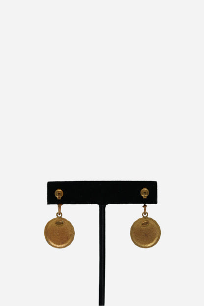 Pre-Owned Chanel Round Shaking Earrings 1999