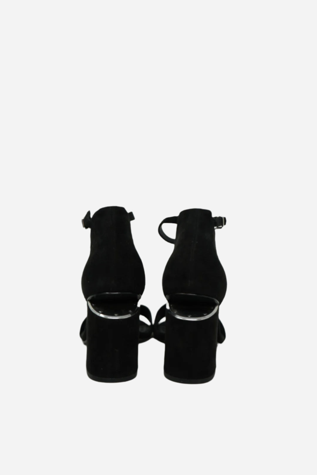 Alexander Wang Black Suede Sandals .