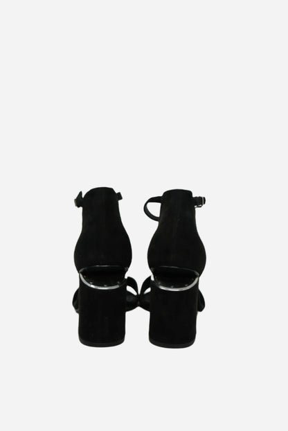 Alexander Wang Black Suede Sandals .