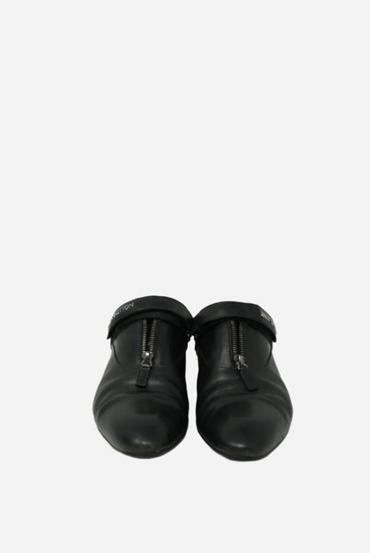 Louis Vuitton Black Leather Zip Up Derby