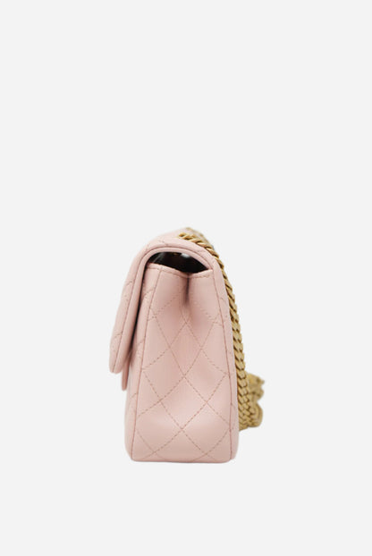 Pre-owned Chanel sweet camellia chain flap bag 2023