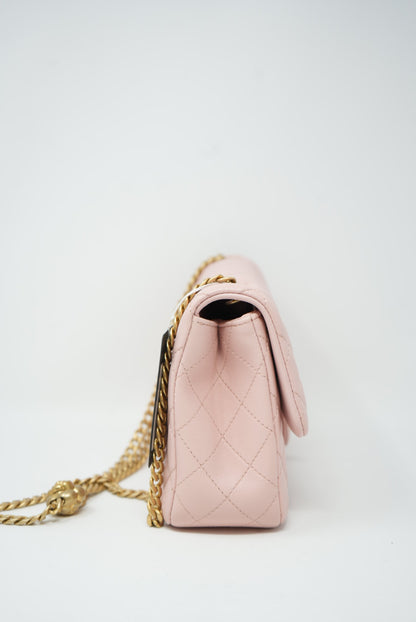 Pre-owned Chanel sweet camellia chain flap bag 2023