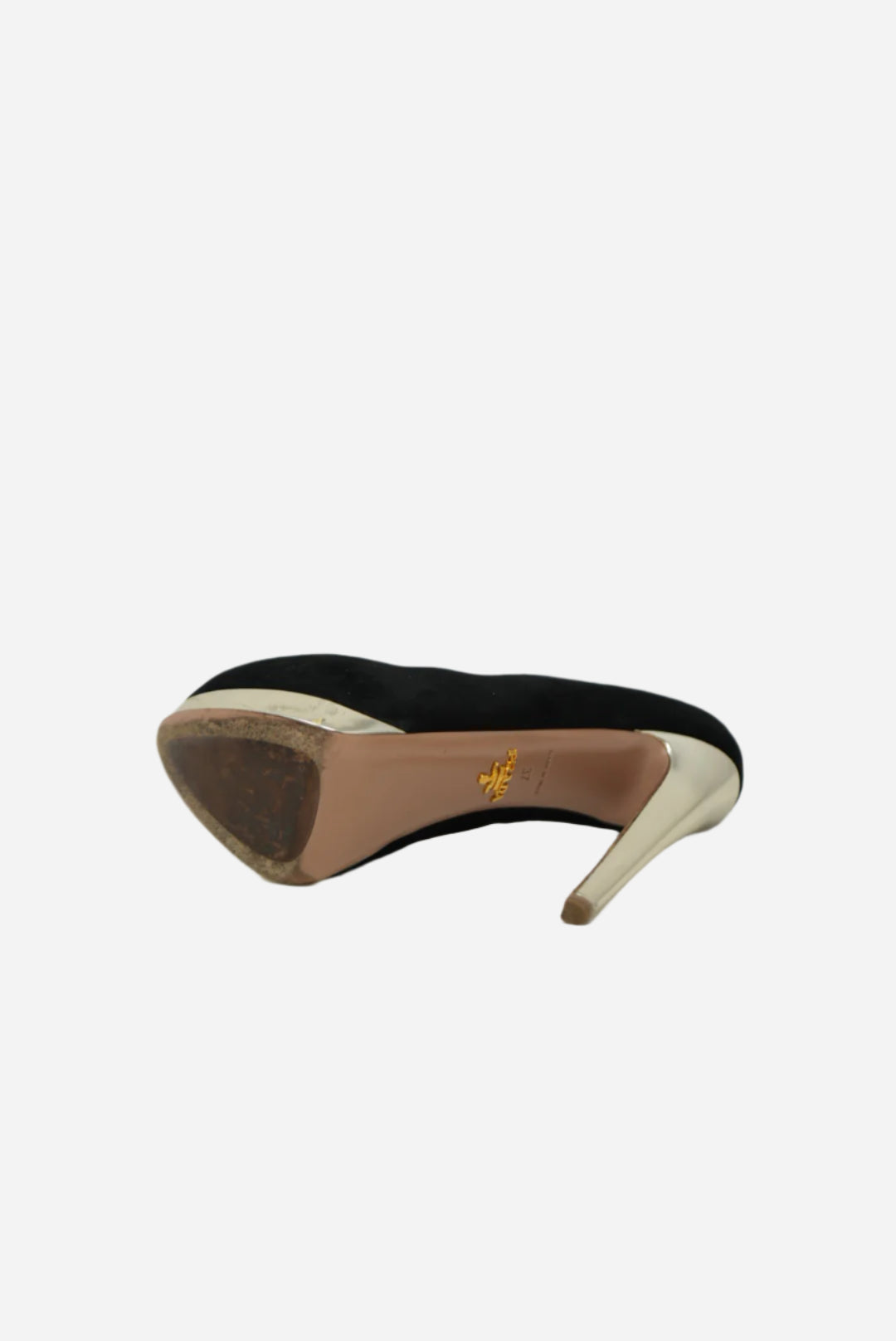 Prada Black Suede High Heels