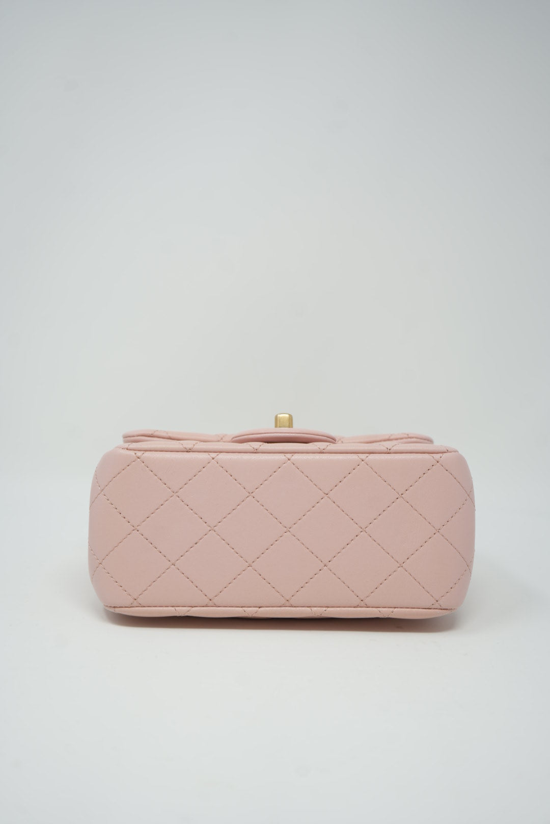 Pre-Owned CHANEL Camellia Mini Square Flap 2022