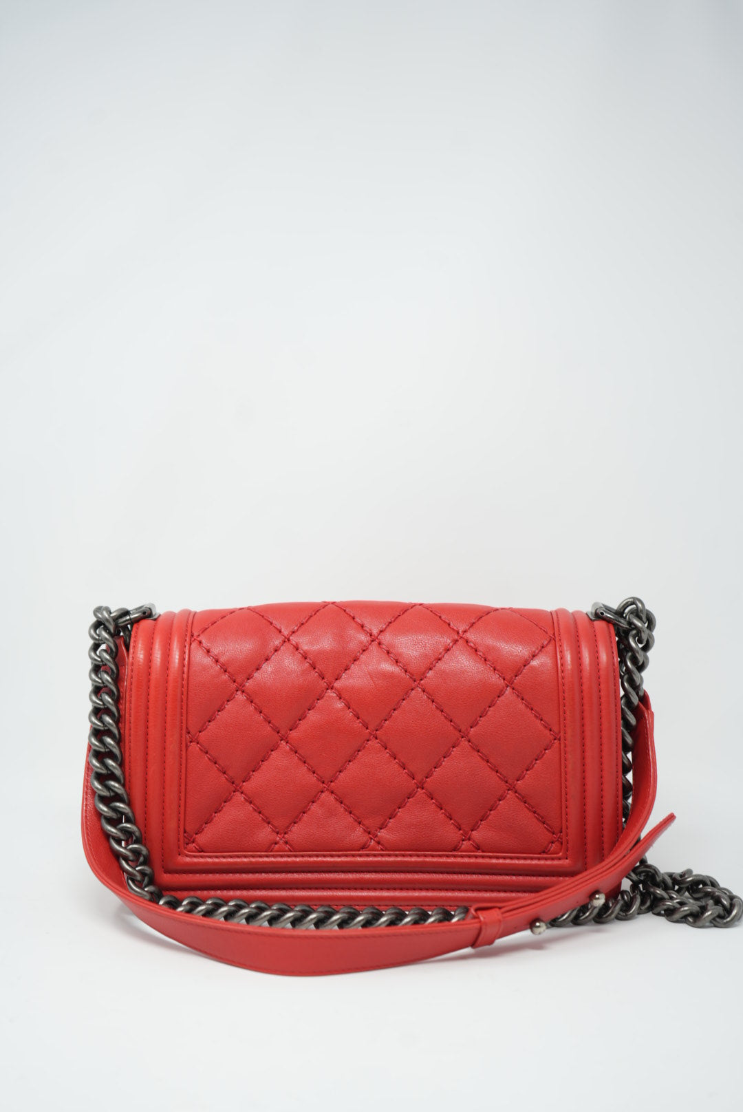 Pre-Owned Chanel Quilted Wild Stitch Boy Bag Medium 2013-2014