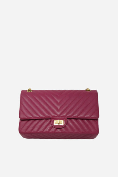 Pre-Owned Chanel Chevron 2.55 Calfskin Large 2016-2017
