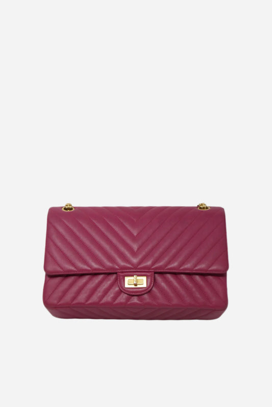 Pre-Owned Chanel Chevron 2.55 Calfskin Large 2016-2017