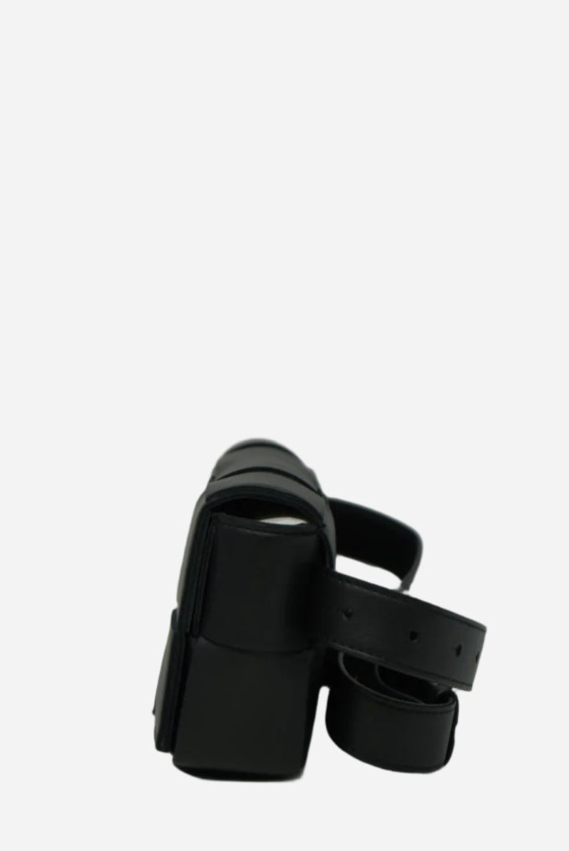 Bottega Veneta Black Cassette Belt Bag