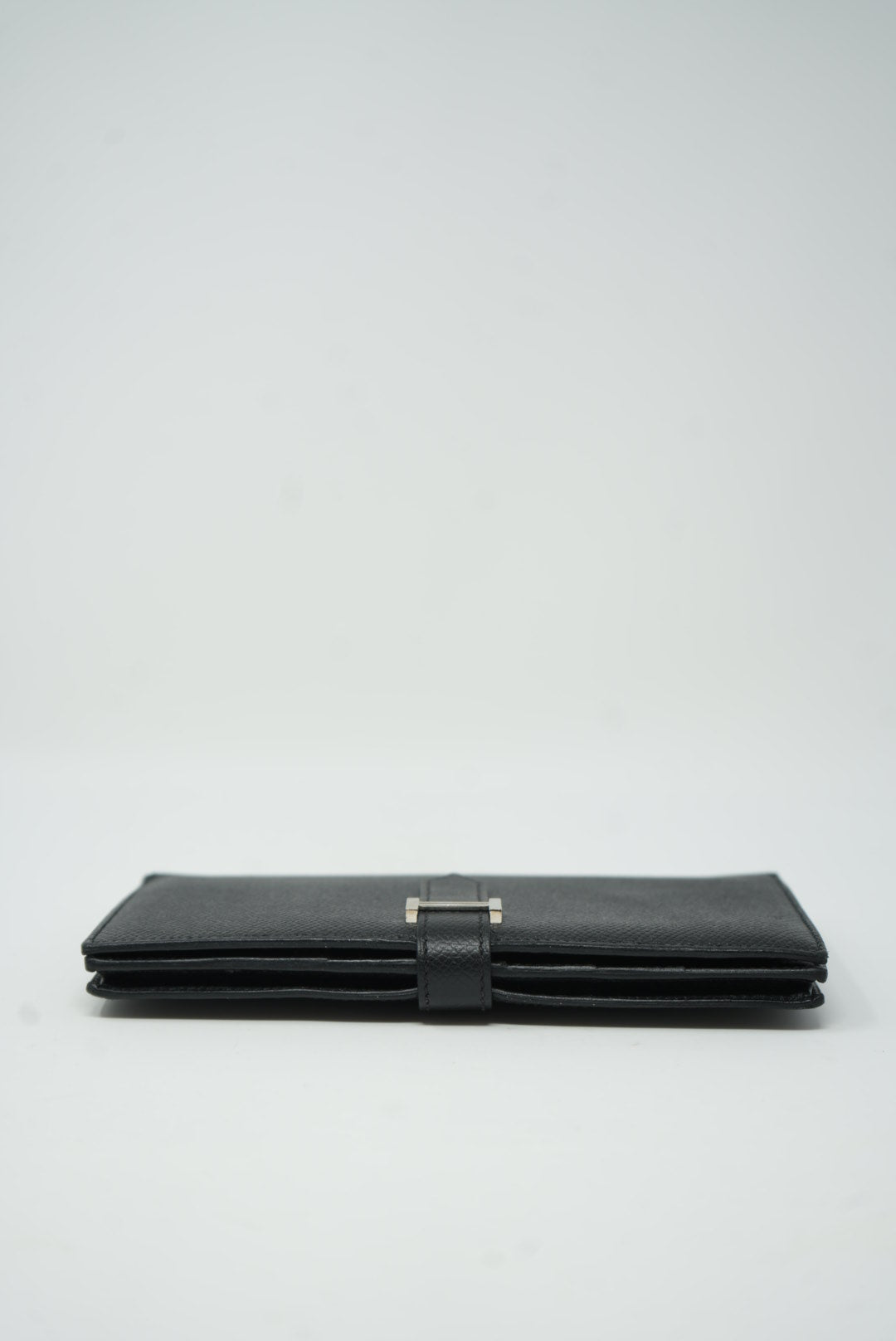 Hermes 2016 Bearn Long Wallet Black