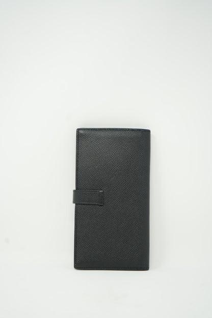 Hermes 2016 Bearn Long Wallet Black