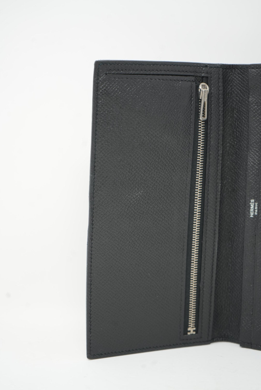 Hermes 2016 Bearn Long Wallet Black