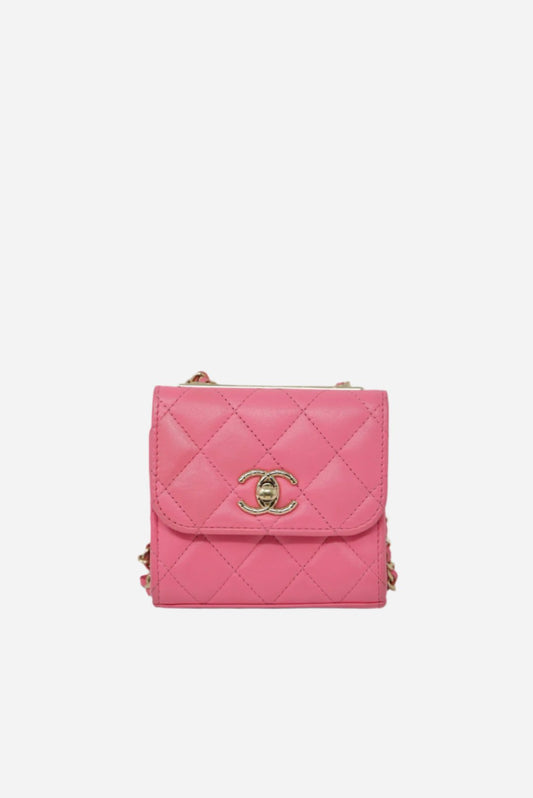 Pre-Owned Chanel Trendy CC Mini Wallet On Chain 2022