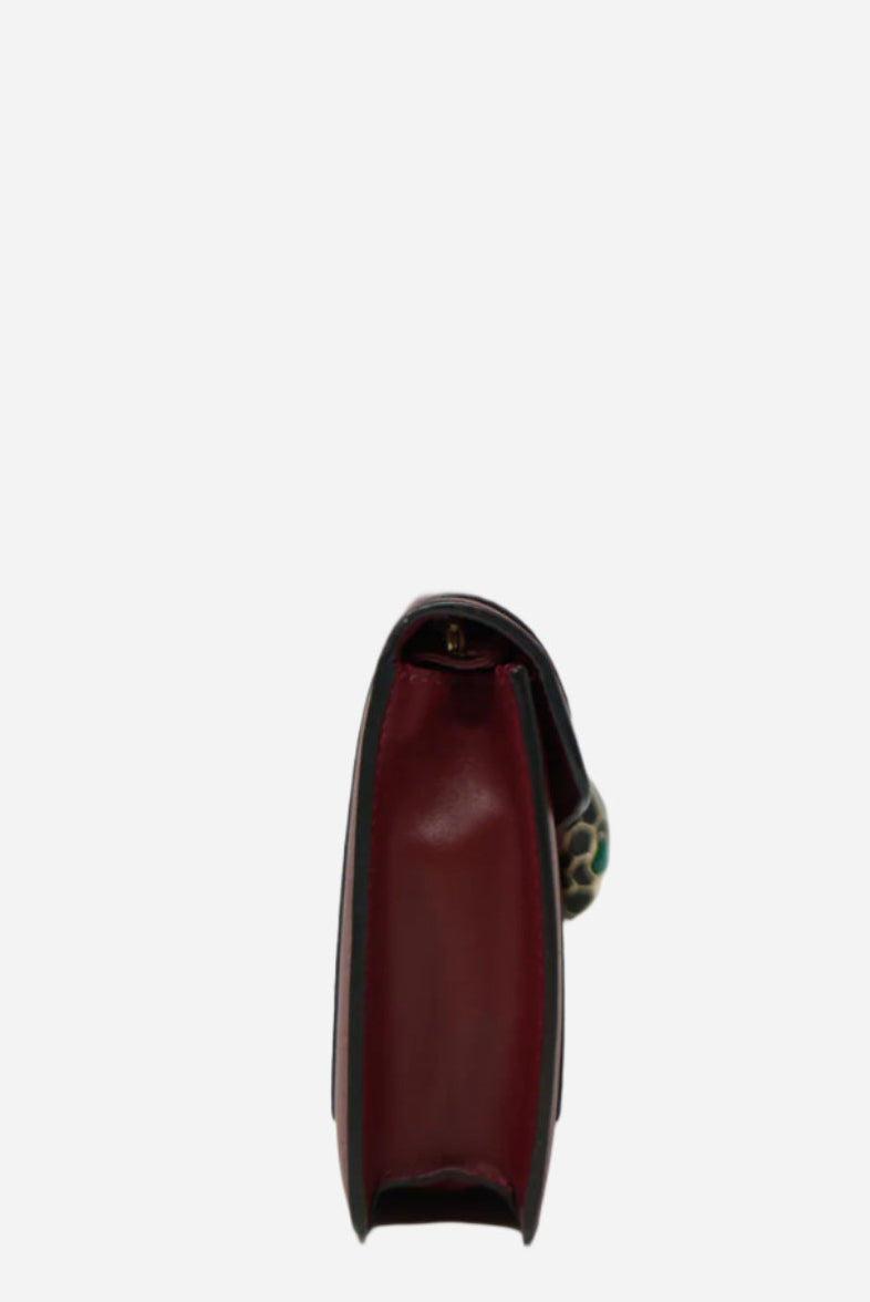 Bvlgari Calfskin Serpenti Forever Wallet On Chain