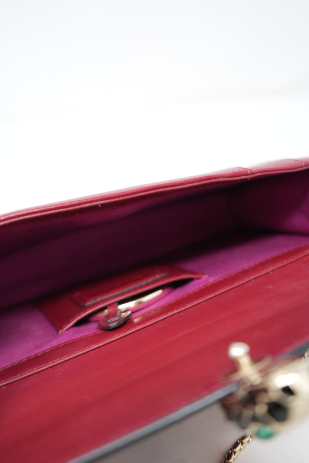 Bvlgari Calfskin Serpenti Forever Wallet On Chain