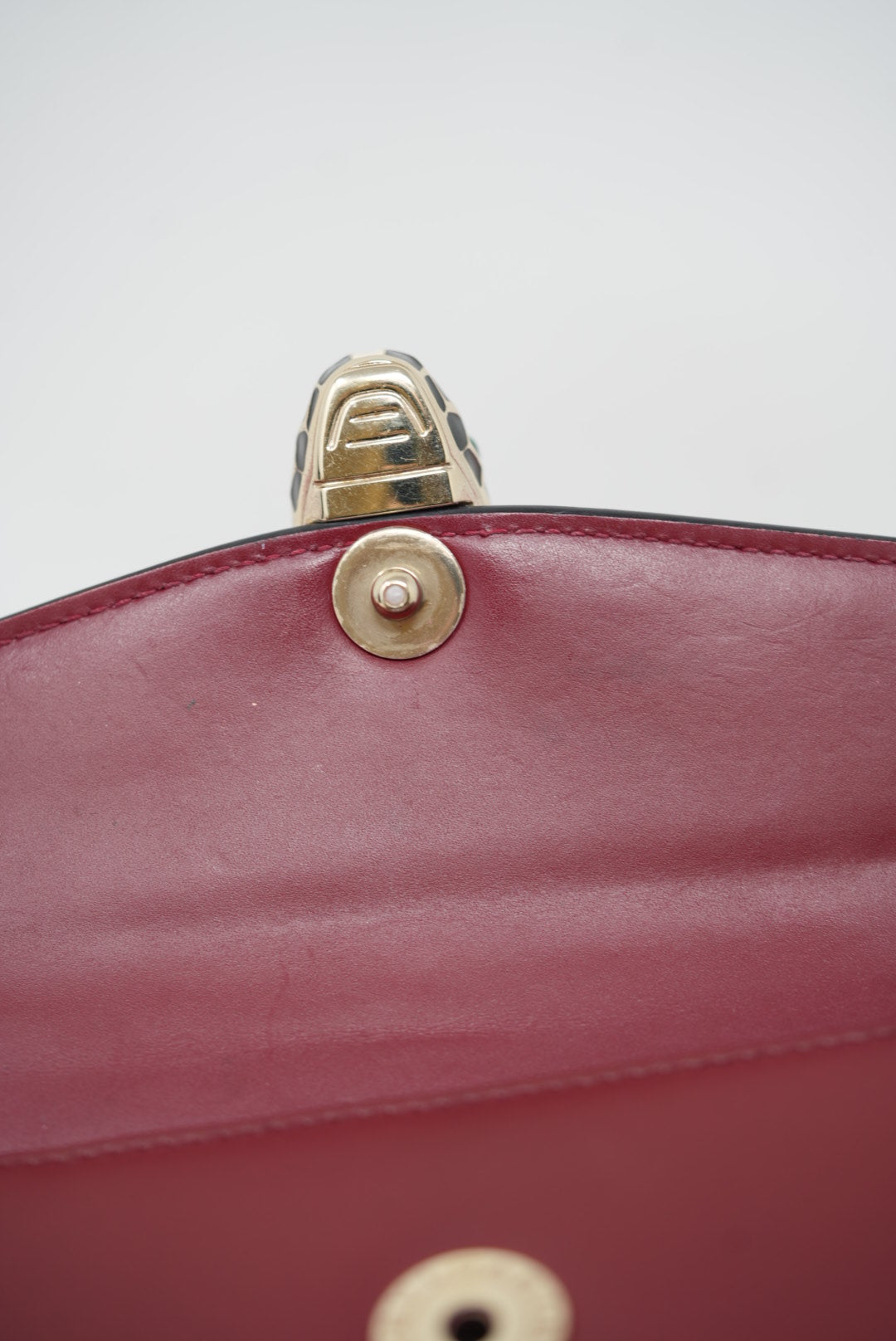 Bvlgari Calfskin Serpenti Forever Wallet On Chain