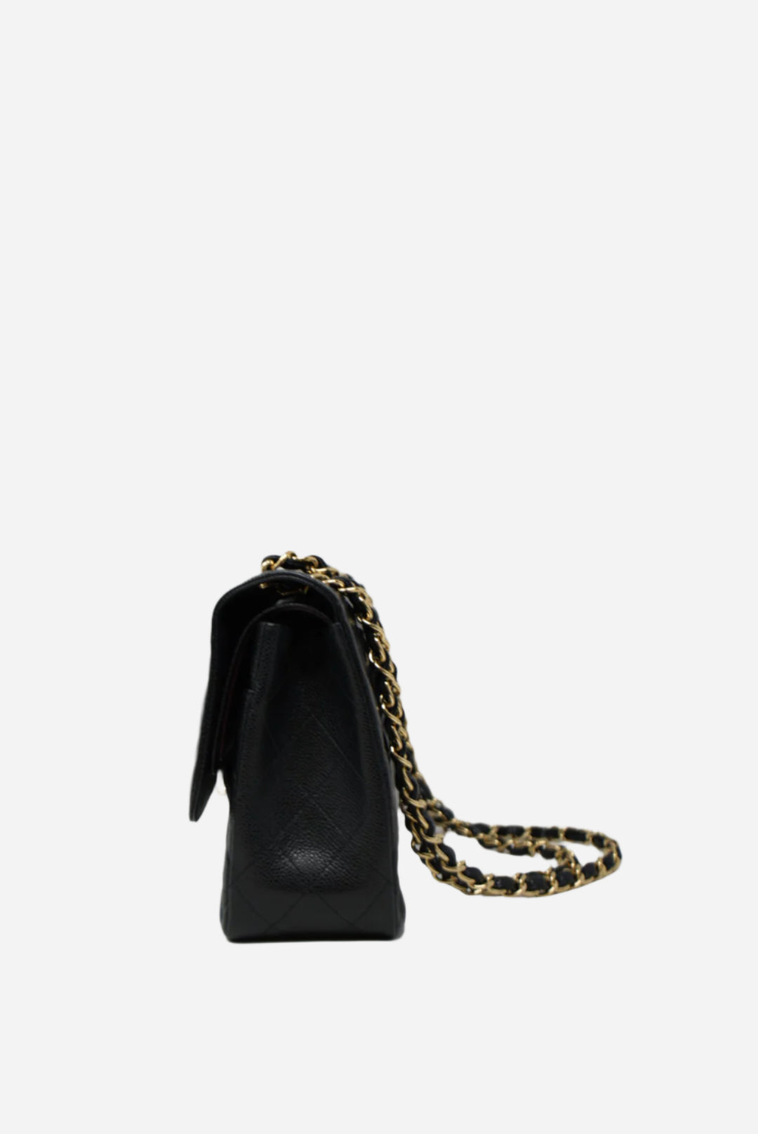 Pre-Owned Chanel 2011-2012 Classic Double Flap Large Black Caviar