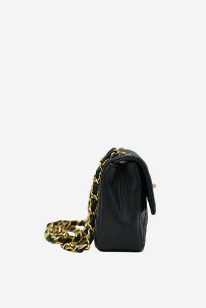 Pre-Owned Chanel Mini Flap Bag Lambskin 1989-1991