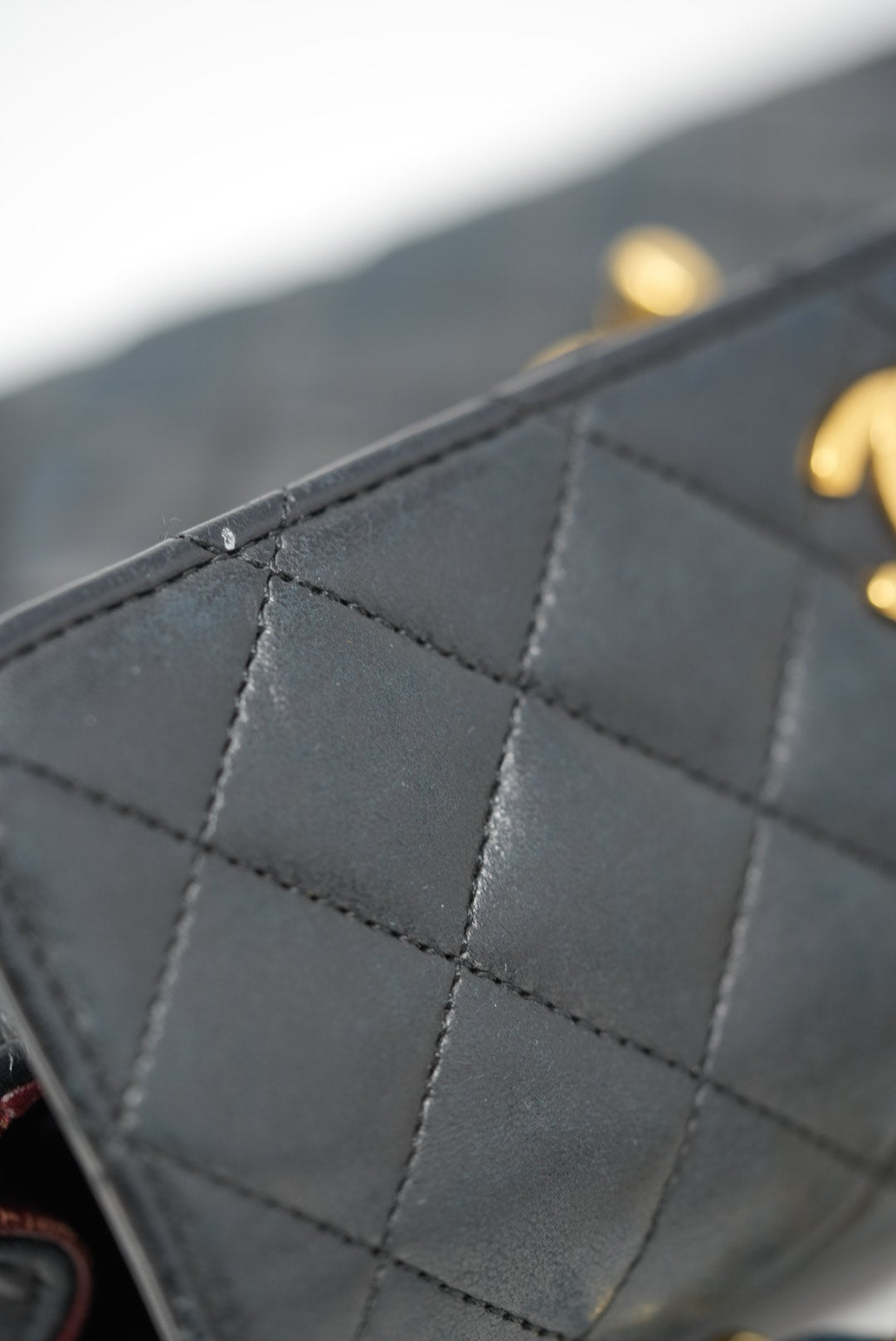 Pre-Owned Chanel Mini Flap Bag Lambskin 1989-1991