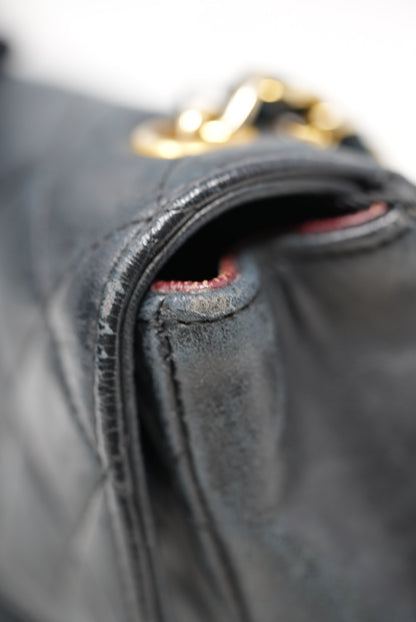 Pre-Owned Chanel Mini Flap Bag Lambskin 1989-1991