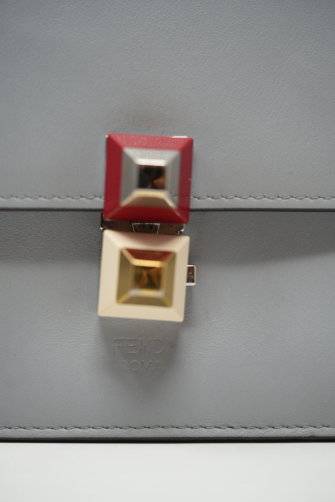 FENDI Kan I Shoulder Bag Blue