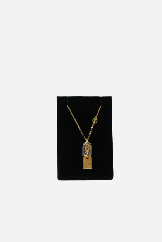 Louis Vuitton Nanogram Name Tag Necklace