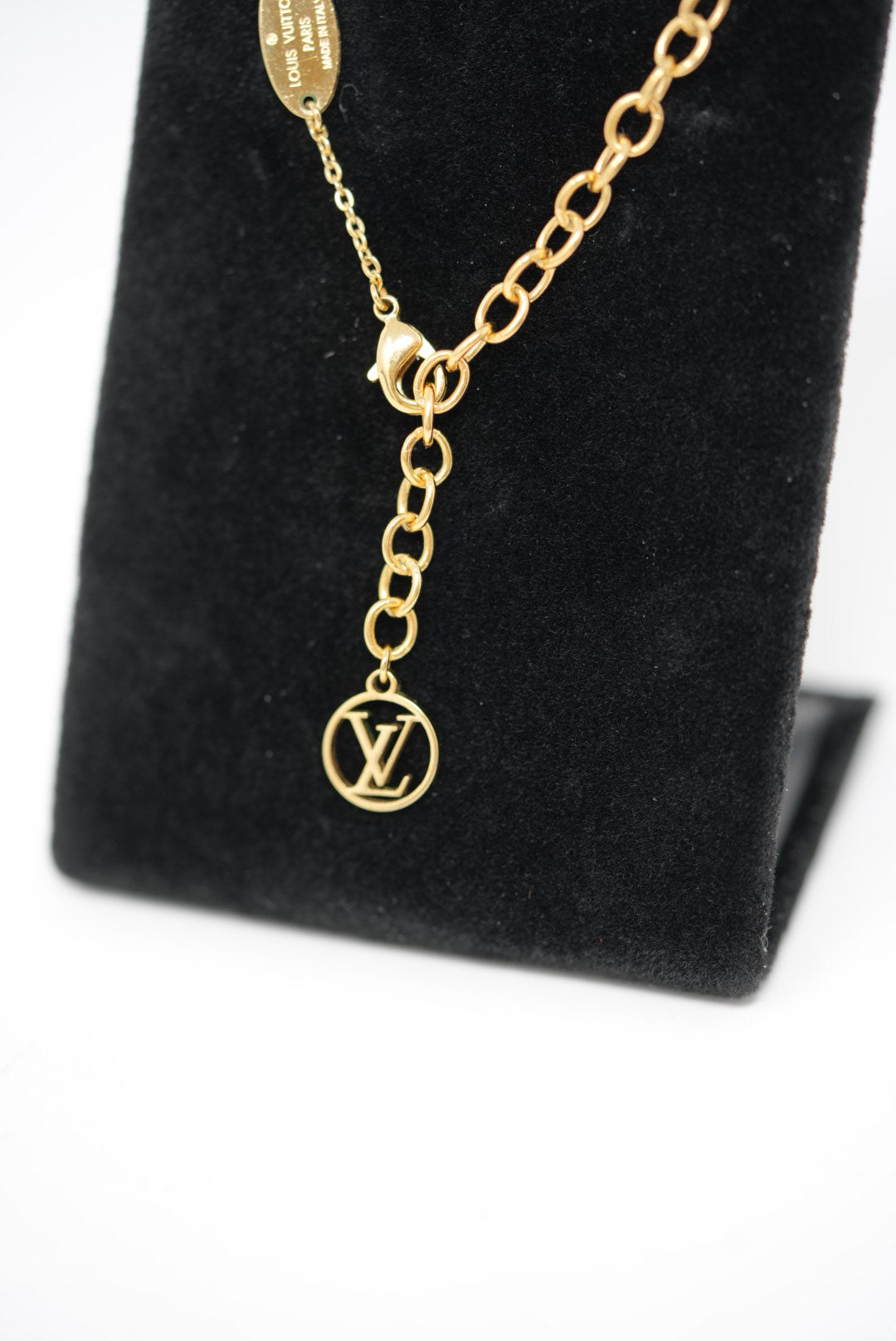 Louis Vuitton Nanogram Name Tag Necklace