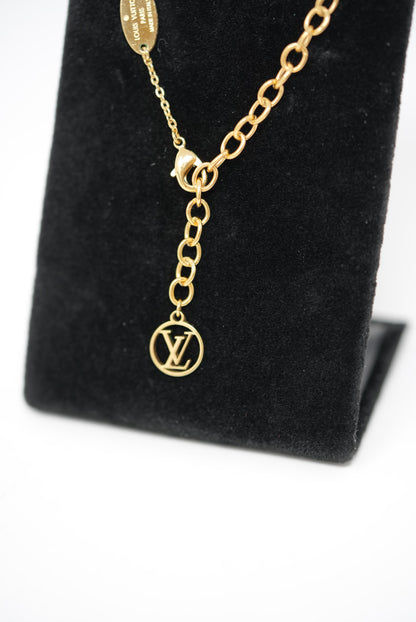 Louis Vuitton Nanogram Name Tag Necklace