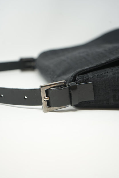 FENDI 90s Zucca Baguette Large Black