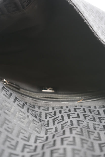 FENDI 90s Zucca Baguette Large Black