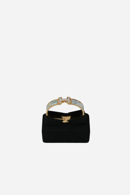Hermes Clic H Enamel Bracelet