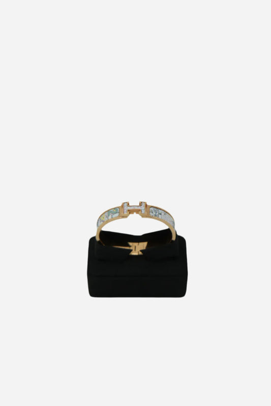 Hermes Clic H Enamel Bracelet