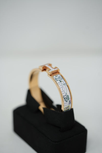 Hermes Clic H Enamel Bracelet