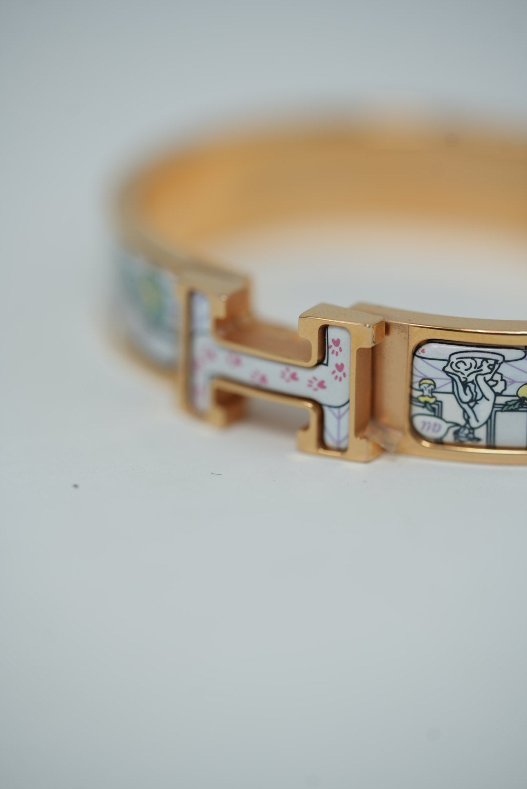 Hermes Clic H Enamel Bracelet