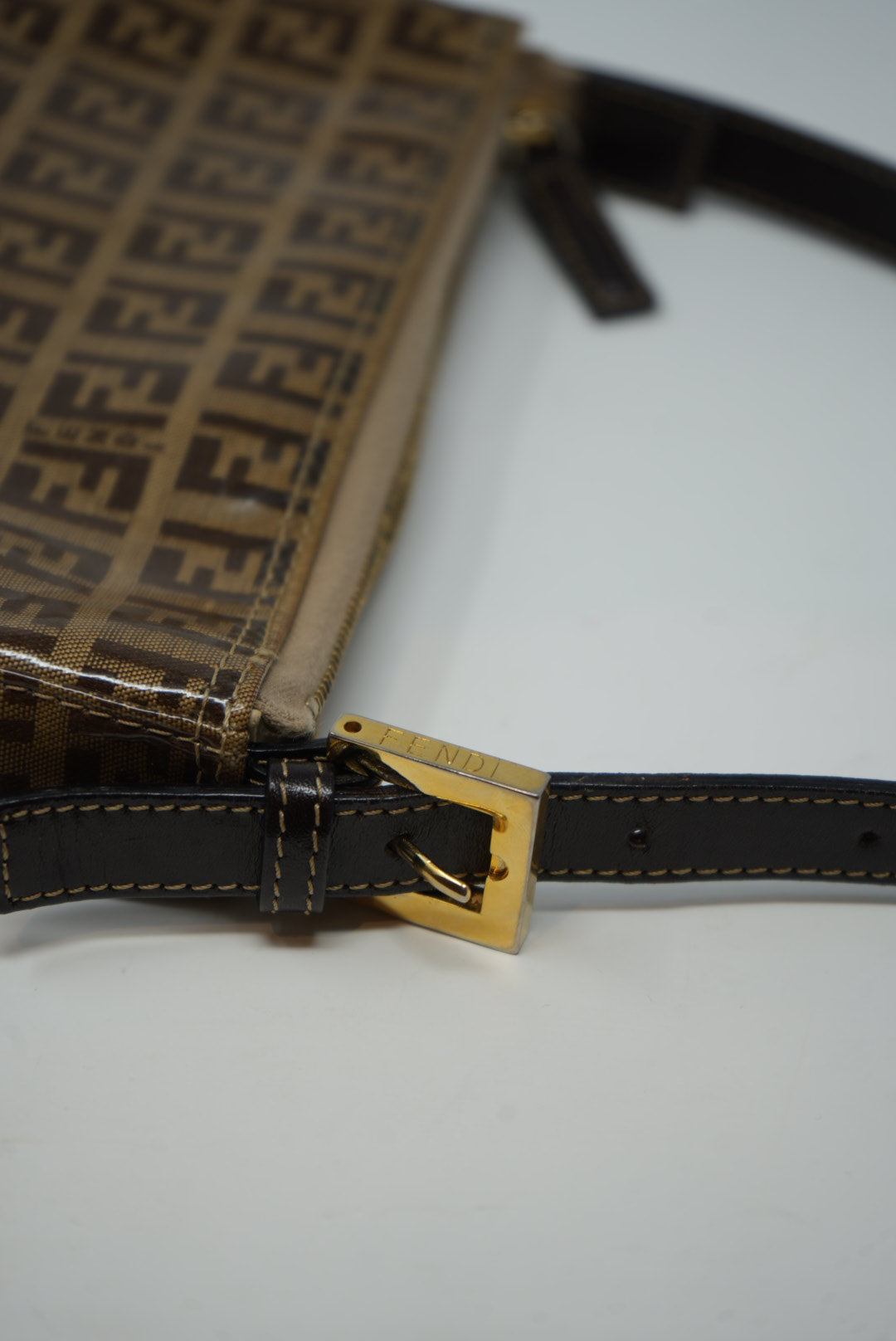 FENDI 90s Zucca Pattern Hobo Bag