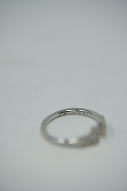 Tiffany T Diamond Wire Ring #5 White Gold