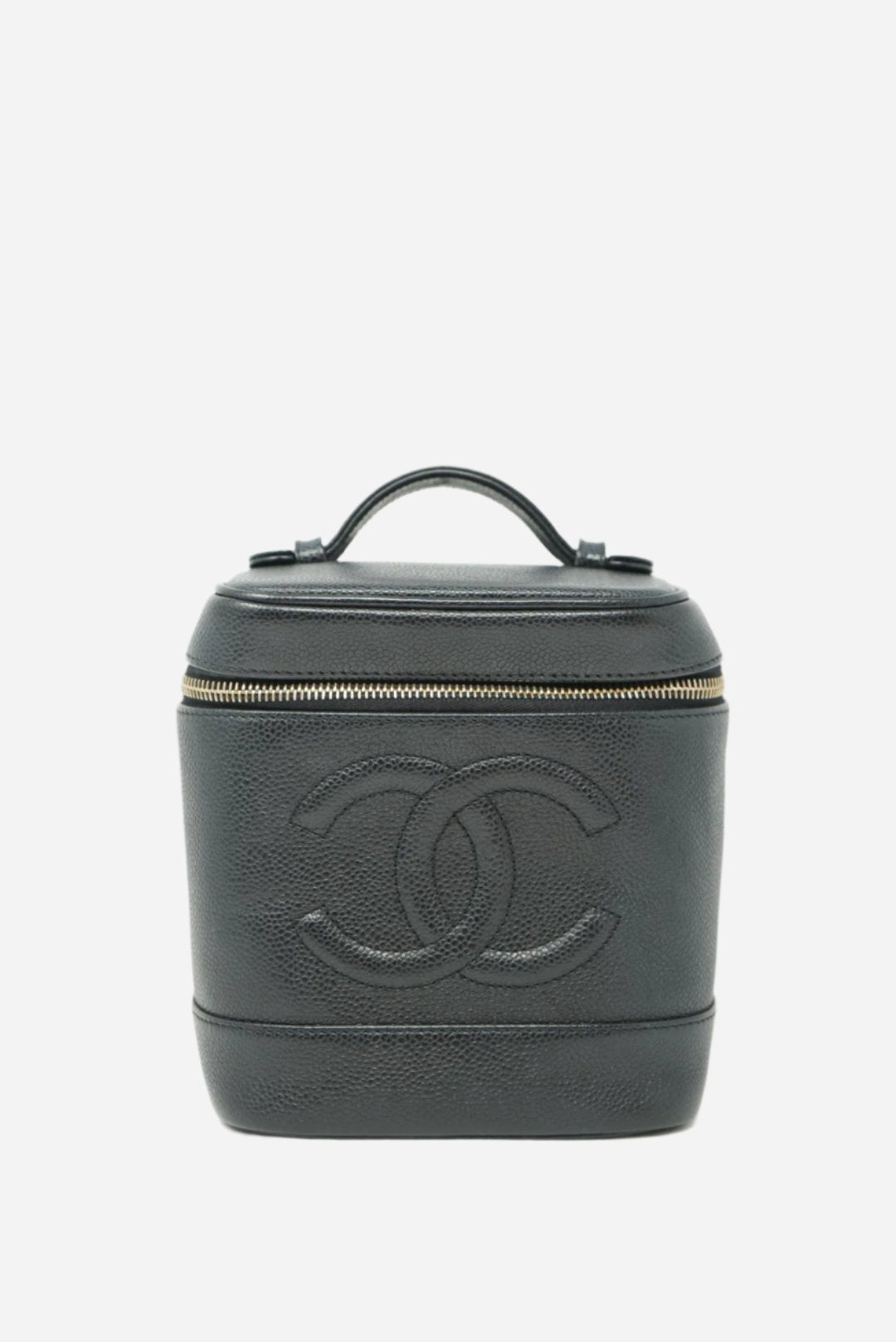Pre-Owned CHANEL 2002-2003 Vanity HandBag Caviar