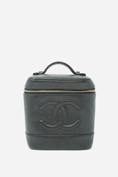 Pre-Owned CHANEL 2002-2003 Vanity HandBag Caviar