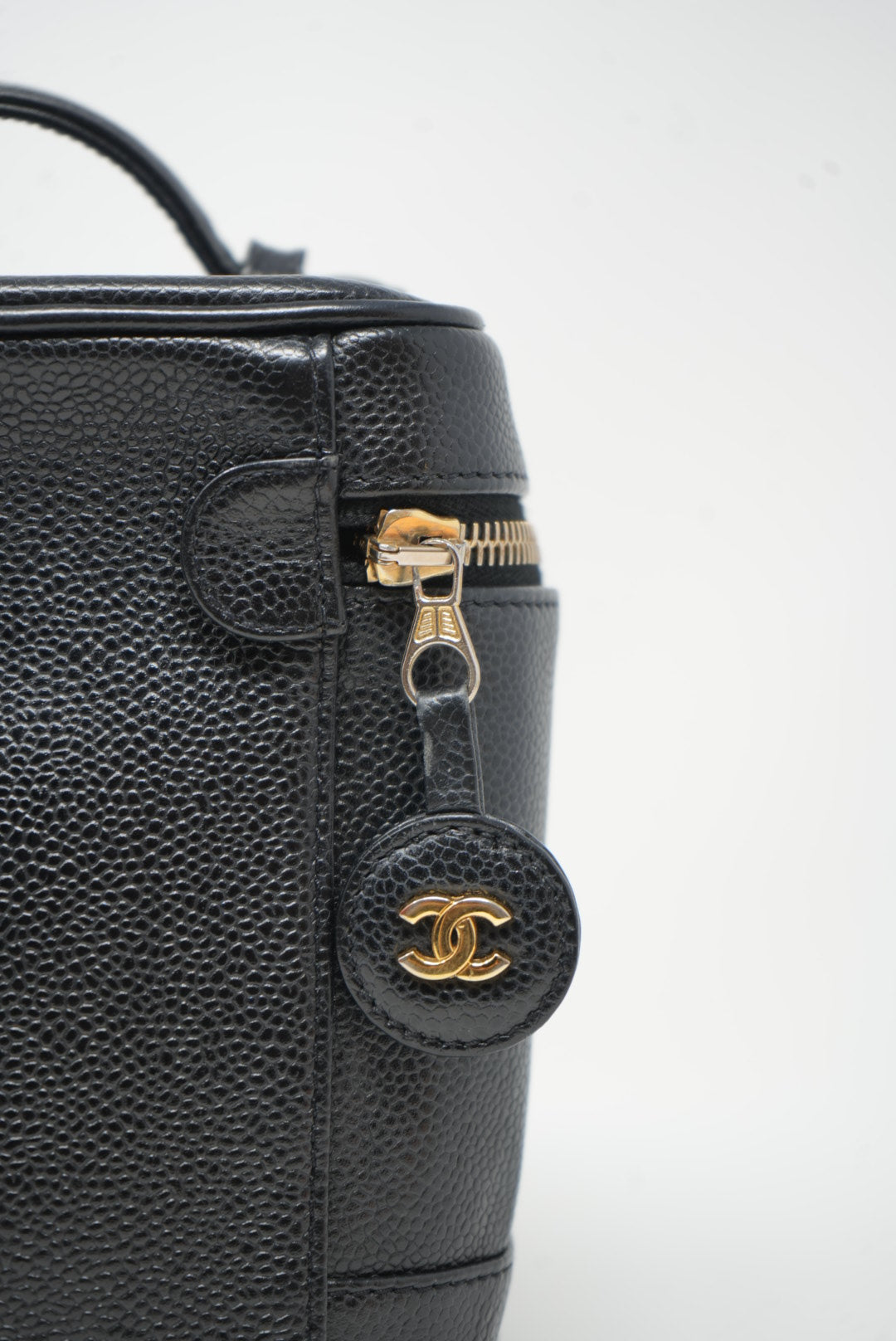 Pre-Owned CHANEL 2002-2003 Vanity HandBag Caviar