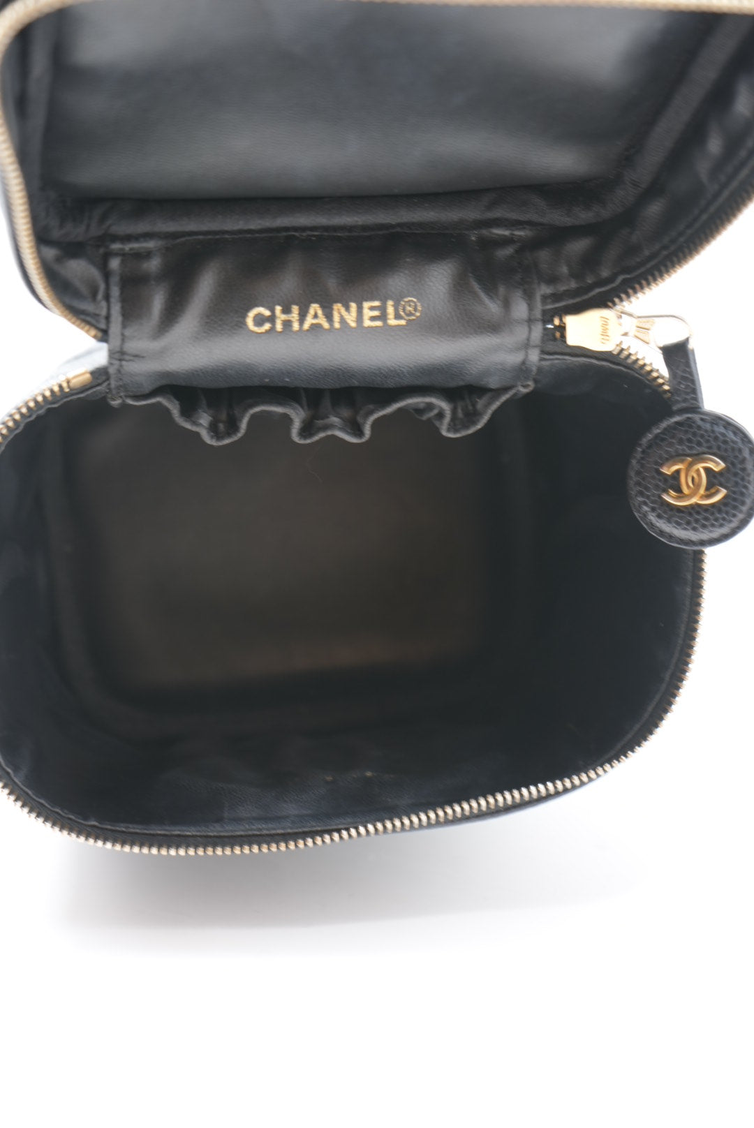 Pre-Owned CHANEL 2002-2003 Vanity HandBag Caviar