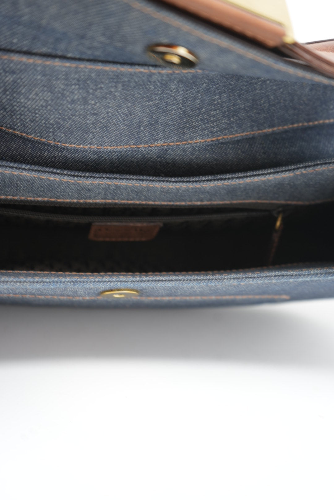 Dior 2002 Denim Punk Shoulder Bag