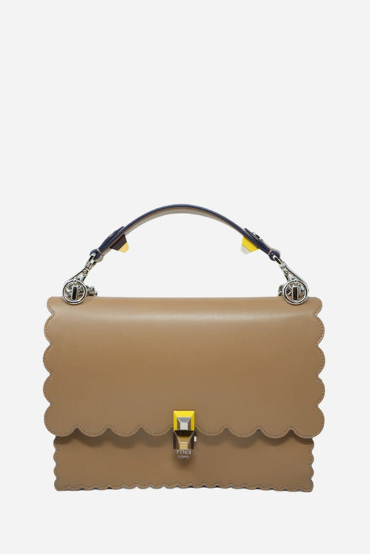 FENDI Kan I Shoulder Bag Beige