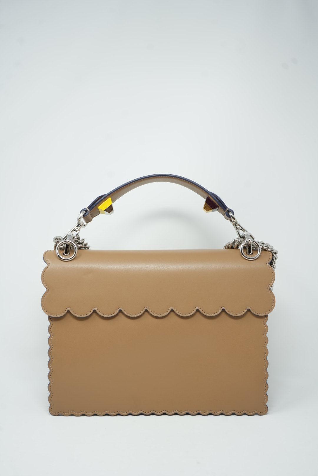FENDI Kan I Shoulder Bag Beige